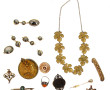 Lot de bijoux fantaisie anciens dont col