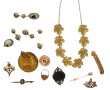 Lot de bijoux fantaisie anciens dont col