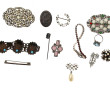 Lot de bijoux fantaisie anciens dont bra