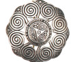 Broche en argent décor celtique, poids b