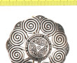 Broche en argent décor celtique, poids b