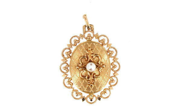 Pendentif en or jaune 18 carats, poinçon