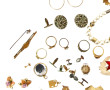 Lot de bijoux fantaisie divers dont pend