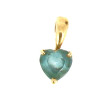 Petit pendentif coeur en or jaune 18 car