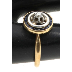 Bague ancienne en or jaune 18 carats, se