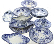 CREIL & MONTEREAU - Décor "Flora" - Lot 