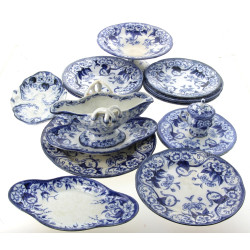 CREIL & MONTEREAU - Décor "Flora" - Lot 