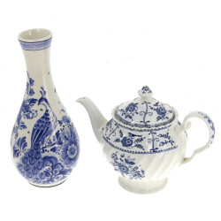 DELFT - Vase en faïence à décor en camaï