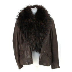 OAKWOOD - Veste de dame en cuir d'agneau