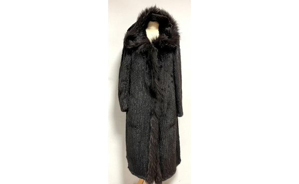 SONIA RYKIEL - Manteau en fourrure de vi
