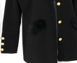 CARINE - Veste femme noire en laine et v