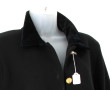 CARINE - Veste femme noire en laine et v