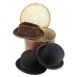 Deux chapeaux melons anciens, bon état, 