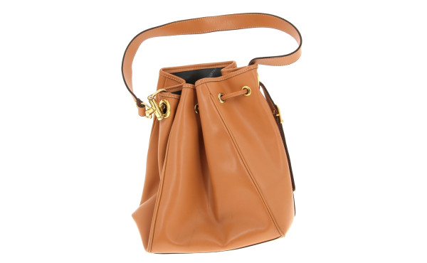 LANCASTER - Sac seau couleur camel en cu