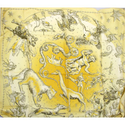 GIANNI VERSACE - Carré en soie à décor d