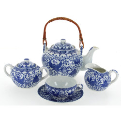 Service à thé en porcelaine chinoise déc
