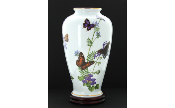 FRANKLIN - Vase en porcelaine blanche et