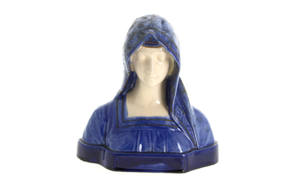 Buste de la Vierge, sujet en céramique é