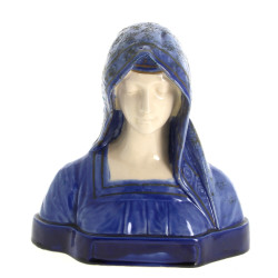Buste de la Vierge, sujet en céramique é