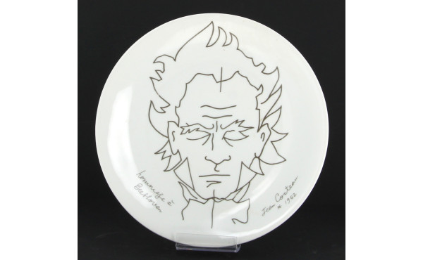 JEAN COCTEAU "Hommage à Beethoven", assi