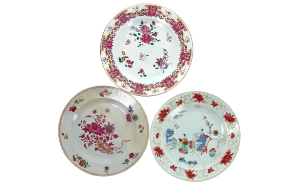 Cie des INDES XVIIIème - Trois assiettes