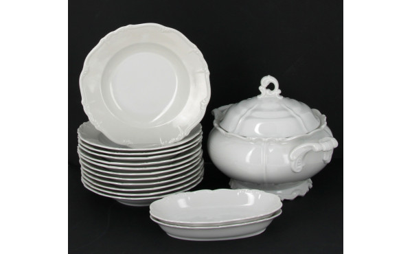 Service de table de 42 pièces en porcela