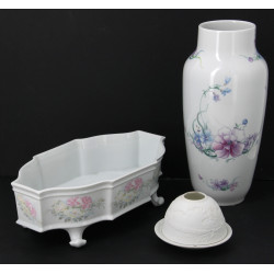 Lot de 3 pièces en porcelaine : photopho