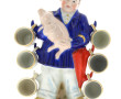 Service à liqueur en porcelaine en forme