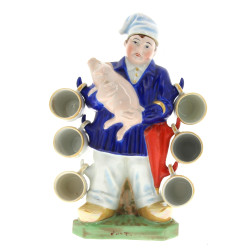 Service à liqueur en porcelaine en forme