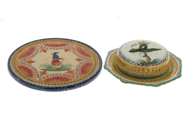 HENRIOT QUIMPER - Fromager couvert en fa