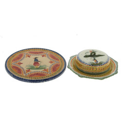HENRIOT QUIMPER - Fromager couvert en fa