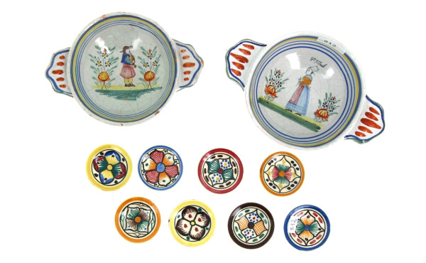 Henriot Quimper - 8 petites assiettes de