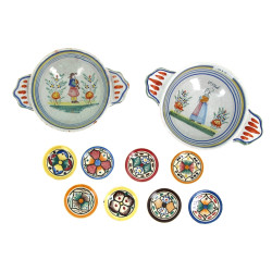 Henriot Quimper - 8 petites assiettes de