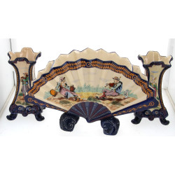 HB QUIMPER - Importante garniture en faï