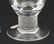 LALIQUE France - 4 verres à pied en cris