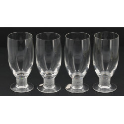 LALIQUE France - 4 verres à pied en cris