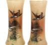 JEM - Paire de vases en verre, signés, é