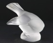 LALIQUE France - Oiseau en cristal dépol