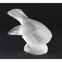 LALIQUE France - Oiseau en cristal dépol