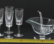 Saucière en verre avec sa cuillère : on 