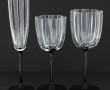 Service de verres à pied en verre de for