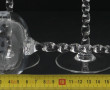 9 verres roemers en verre gravé de fleur