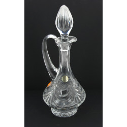 Grande aiguière en cristal taillé avec b