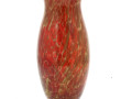 Vase en verre marbré couleur miel, H 33 