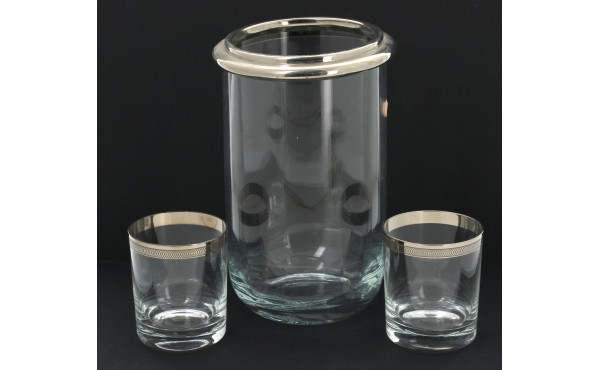 8 verres à pied forme ballon en verre gr
