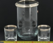 8 verres à pied forme ballon en verre gr
