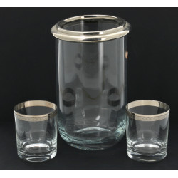 8 verres à pied forme ballon en verre gr