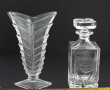 Carafe avec son bouchon en cristal moulé