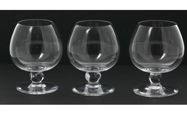 DAUM France - 6 verres à cognac en crist