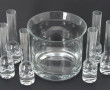 Service à vodka en verre comprenant le s